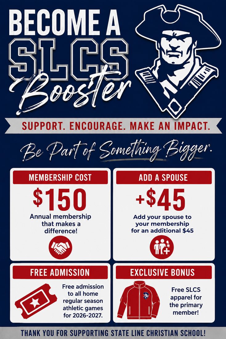 Become an SLCS Booster — membership $150, add a spouse for $45